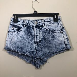 Top shop denim shorts size 2